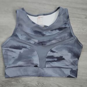 LA Society Gray Padded Sports Bra M SEXY